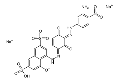 2,7-Naphthalenedisulfonic acid, 4-[[3-[(3-amino-4-nitrophenyl) azo]-2,4-dihydroxyphenyl]azo]-5-hydroxy-, disodium salt picture