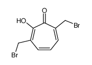 3,7-bis(bromomethyl)-2-hydroxycyclohepta-2,4,6-trien-1-one Structure