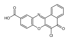 6-chloro-5-oxobenzo[a]phenoxazine-10-carboxylic acid结构式
