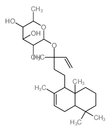 LABDANE DITERPENE, BETA-D-FUCOSIDE结构式