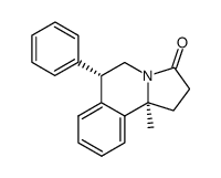 1,5,6,10b-tetrahydro-10bα-methyl-6α-phenylpyrrolo<2,1-a>isoquinolin-3(2H)-one Structure