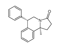 1,5,6,10b-tetrahydro-10bα-methyl-6α-phenylpyrrolo<2,1-a>isoquinolin-3(2H)-one结构式