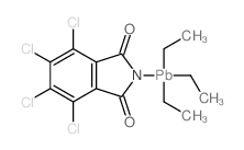 1H-Isoindole-1,3 (2H)-dione, 4,5,6, 7-tetrachloro-2-(triethylplumbyl)- structure