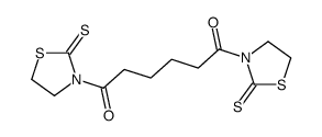 1,6-bis(2-sulfanylidene-1,3-thiazolidin-3-yl)hexane-1,6-dione结构式