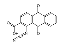 1-azido-9,10-dioxoanthracene-2-carboxylic acid结构式