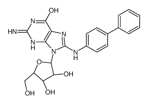 N-(guanosin-8-yl)-4-aminobiphenyl Structure