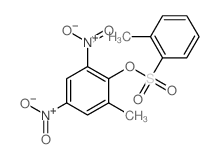 1-methyl-2-(2-methylphenyl)sulfonyloxy-3,5-dinitro-benzene结构式