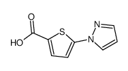 5-(1H-Pyrazol-1-yl)-2-thiophenecarboxylic acid结构式