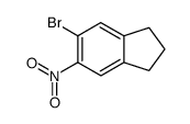 5-Brom-6-nitroindan结构式