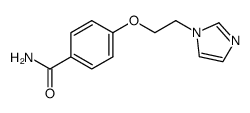 4-[2-(1H-imidazol-1-yl)ethoxy]benzamide结构式