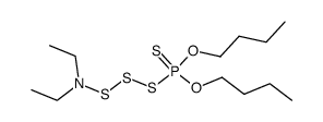 O,O-dibutyl ((diethylamino)trisulfanyl)phosphonothioate Structure