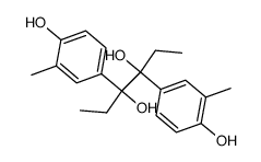 3,4-bis-(4-hydroxy-3-methyl-phenyl)-hexane-3,4-diol结构式