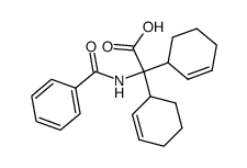 2-Benzoylamino-2,2-di(2-cyclohexen-1-yl)ethansaeure结构式