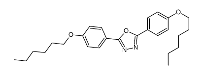 2,5-bis(4-hexoxyphenyl)-1,3,4-oxadiazole结构式