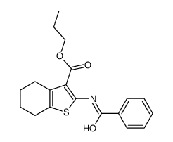 propyl 2-benzamido-4,5,6,7-tetrahydro-1-benzothiophene-3-carboxylate Structure