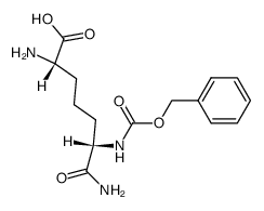 N6-benzyloxycarbonyl-L-2,6-diaminopimelamic acid Structure