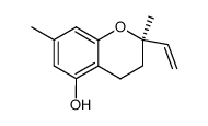 2H-1-Benzopyran-5-ol,2-ethenyl-3,4-dihydro-2,7-dimethyl-,(2R)-(9CI) structure