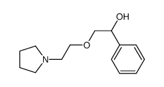 1-phenyl-2-(2-pyrrolidin-1-ylethoxy)ethanol结构式