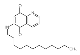 5,8-Quinolinedione, 6-(dodecylamino)-结构式