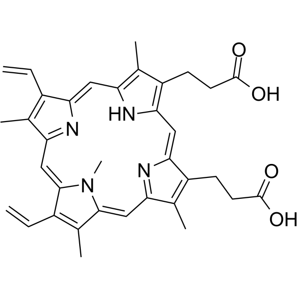 N-Methylprotoporphyrin IX structure