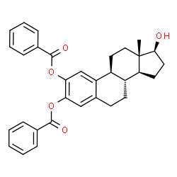 2-hydroxyestradiol-2,3-dibenzoate structure