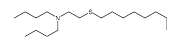 N-butyl-N-(2-octylsulfanylethyl)butan-1-amine Structure