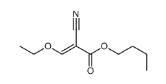 butyl 2-cyano-3-ethoxyprop-2-enoate Structure