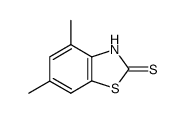 2(3H)-Benzothiazolethione,4,6-dimethyl-(9CI)结构式