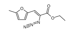 Ethyl 2-azido-3-(5-methyl-2-furyl)acrylate结构式