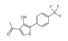 1-[4-hydroxy-5-[4-(trifluoromethyl)phenyl]thiophen-3-yl]ethanone Structure