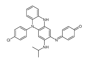 3-(4-hydroxyanilino)-10-(4-chlorophenyl)-2,10-dihydro-2-isopropyliminophenazine Structure