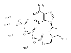 2'-DEOXYADENOSINE-5'-O-(1-THIOTRIPHOSPHATE), RP-ISOMER SODIUM SALT结构式