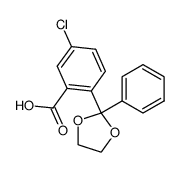 5-chloro-2-(2-phenyl-1,3-dioxolan-2-yl)benzoic acid Structure