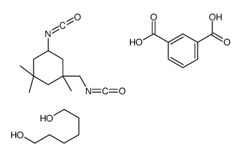 benzene-1,3-dicarboxylic acid,hexane-1,6-diol,5-isocyanato-1-(isocyanatomethyl)-1,3,3-trimethylcyclohexane Structure
