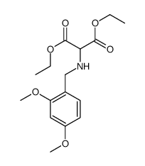 diethyl 2-[(2,4-dimethoxyphenyl)methylamino]propanedioate Structure