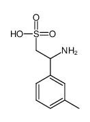 Benzeneethanesulfonic acid, ba-amino-3-methyl- (9CI) structure