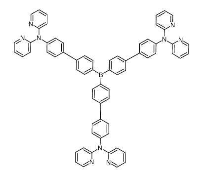 tri[p-(2,2'-dipyridylnitrogen)benzeneduryl]borane结构式