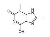 3,8-dimethyl-7H-purine-2,6-dione Structure