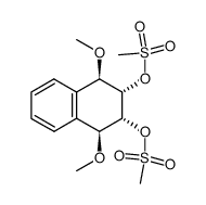 r,c-1,4-dimethoxy-t,t-2,3-bis(mesyloxy)-1,2,3,4-tetrahydronaphthalene结构式