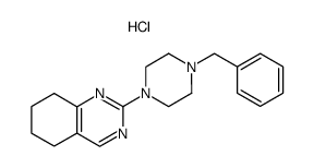 2-(4-benzylpiperazin-1-yl)-5,6,7,8-tetrahydroquinazoline hydrochloride结构式