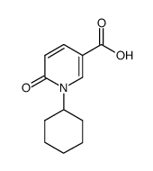 1-cyclohexyl-6-oxo-1,6-dihydropyridine-3-carboxylic acid Structure