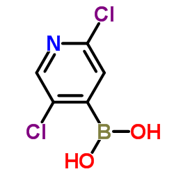 (2,5-Dichloro-4-pyridinyl)boronic acid Structure