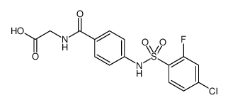 Glycine, N-[4-[[(4-chloro-2-fluorophenyl)sulfonyl]amino]benzoyl]结构式