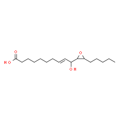 11,12-epoxy-10-hydroxy-8-heptadecenoic acid结构式