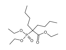 diethyl 1-butyl-1-(ethoxycarbonyl)pentylphosphonate结构式