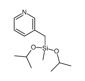 methylbis(1-methylethoxy)(3-pyridylmethyl)silane结构式