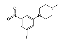 1-(3-Fluoro-5-nitrophenyl)-4-Methylpiperazine structure