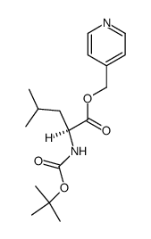 picolyl N-Boc-L-leucinate Structure
