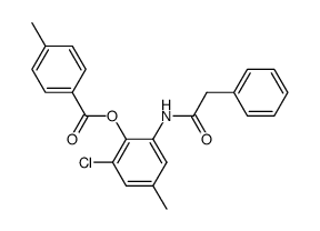 3-chloro-5-(2-phenyl-acetylamino)-4-p-toluoyloxy-toluene Structure