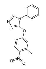 5-(3-methyl-4-nitrophenoxy)-1-phenyl-1H-tetrazole结构式